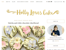 Tablet Screenshot of hollylovescake.com